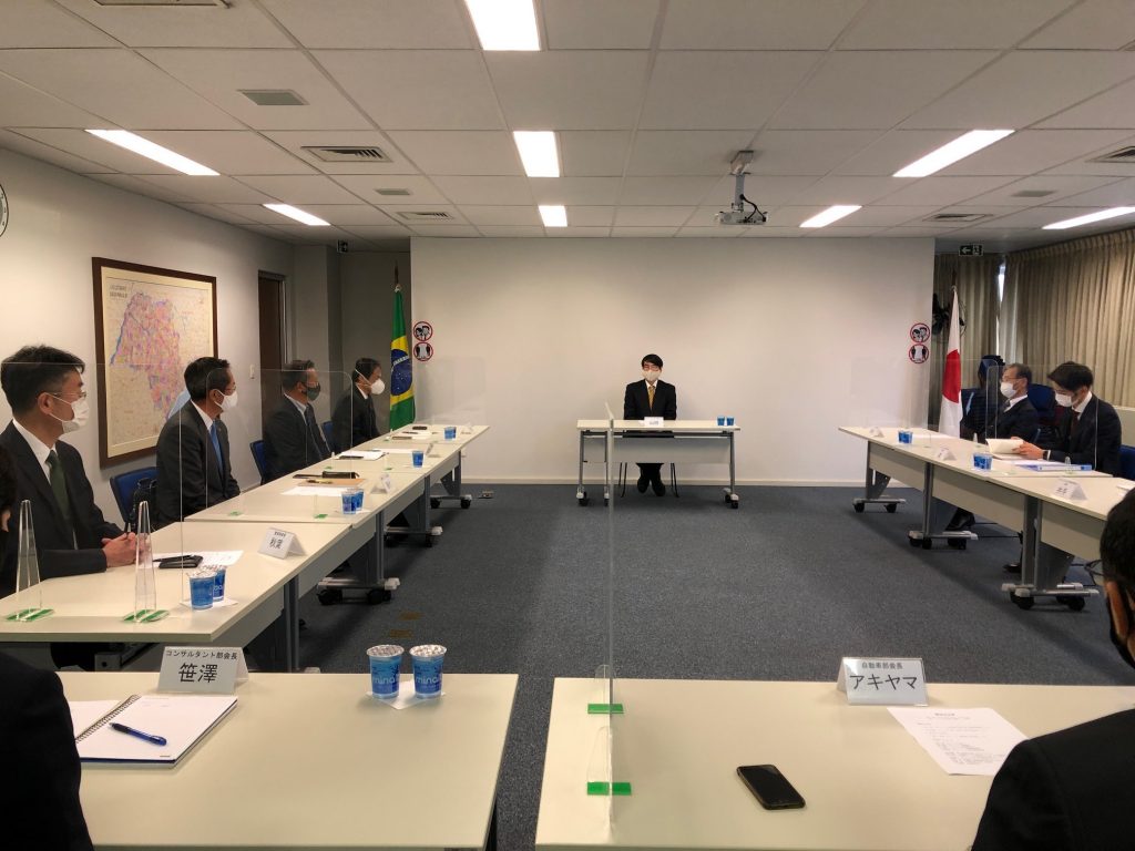 2021年8月13日 山田大使一行が会議所を対面表敬