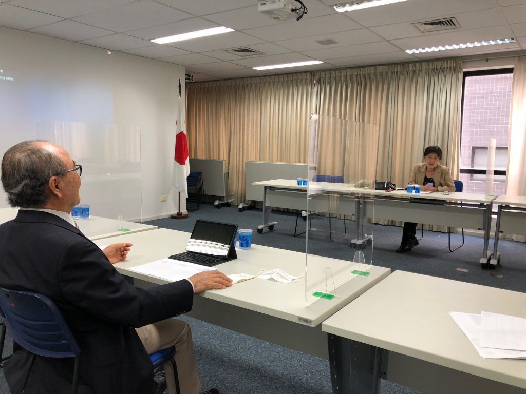 文協の林まどか理事が会議所を訪問　2022年10月14日