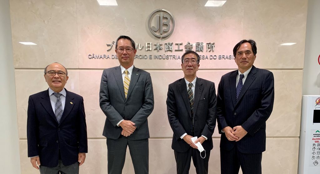 NXブラジルの藤代社長と後任の滝本社長が訪問