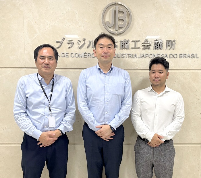 伊藤忠ブラジル会社の山口 久和社長、松本秀也繊維部長が訪問