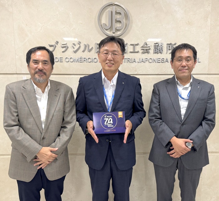 PILOT PEN DO BRASIL社の郷園弘幸社長と大野貴史取締役工場長が訪問